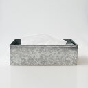【マラソンP最大47倍】fog[フォグ]ティッシュボックス[ブリキティッシュケース ティッシュカバー 蓋付 シルバー スチール製 インテリア ヴィンテージ おしゃれ]☆