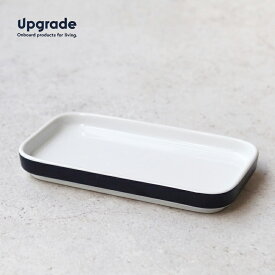 【動画あり】Upgrade[アップグレード]Retro BC Tableware Plate Small【Blue】[プレート スモール 浅型 平皿 角皿 レクタングル 磁器 スタッキング シンプル テーブルウェア 機内食食器 ドイツ DETAILディテール]☆