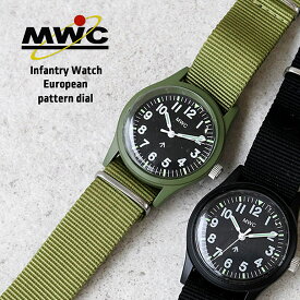 MWC[ミリタリーウォッチカンパニー]Infantry Watch【全2色】[腕時計 ミリタリースタイル 蓄光 ナイロンベルト メンズ レディース ユニセックス カジュアル ドイツ製 オリーブ ブラック]☆