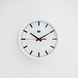 【マラソンP最大47倍】【動画あり】 WESTERSTRAND[ウェスターストランド]QUARTZ CLOCK H-FACE Φ230[壁掛け時計 ウォールクロック ステップムーブメント 静か 見やすい 直径23cm シンプル ホワイト おしゃれ スウェーデン 北欧]☆