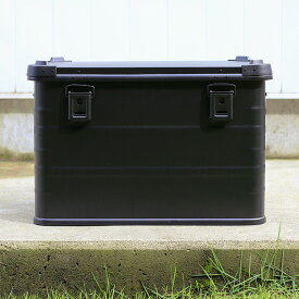 【100円クーポン配布中】DELTA/MT[デルタエムティ]ExtremeX 73 アルミコンテナ（ブラック 82L）[アルミコンテナ 収納ボックス ストレージ ケース 持ち手付 スタッキング 保管 整理収納 シンプル インテリア ガレージ アウトドア]☆