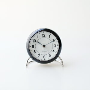 yX[p[Z[Pő47{zARNE JACOBSEN[AlERuZ] TABLE CLOCK STATION 43672[A[NbN ڊo܂v AiO Xk[Y@\ LEDCg É ی^ f}[N k 蕨 v[