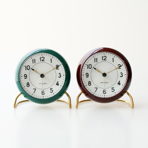 y100~N[|zzzARNE JACOBSEN[AlERuZ] TABLE CLOCK STATION 43676 43677[A[NbN ڊo܂v AiO Xk[Y@\ LEDCg É ی^ f}[N k 蕨 v[