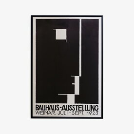 Bauhaus[バウハウス]Bauhaus-Ausstellung Weimar 1923 A2 Black アートポスター[アート ポスター グラフィック 額入り フレーム入り インテリア ディスプレイ]☆