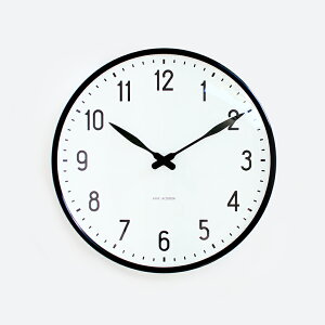 yC[OXӍՁPő41{zARNE JACOBSEN[AlERuZ] Wall Clock Station 290mm[Ǌ|v XC[v f}[N@k@Vv CeA 蕨 v[g Mtg]