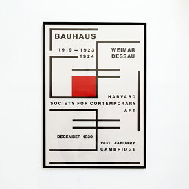 Bauhaus[バウハウス]Bauhaus Harvard A2 Black アートポスター[アート ポスター グラフィック 額入り フレーム入り インテリア ディスプレイ]