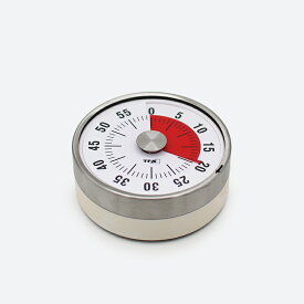 TFAAnalogue Kitchen Timer PUCK 38.1028 アナログ キッチン タイマー[キッチンタイマー アナログ マグネット付き 機械巻き上げ式 電池不要 ラバーコート おしゃれ]