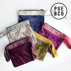 【マラソンP最大47倍+10%OFF】【リアルタイムランキング1位】PUEBCO[プエブコ]VINTAGE SLING BELT POUCH[ビンテージスリングベルトポーチ ハンドバッグ 内側ポケット付 ベロア ベルベット]☆