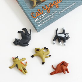 KIKKERLAND[キッカーランド]Cat Yoga Magnets