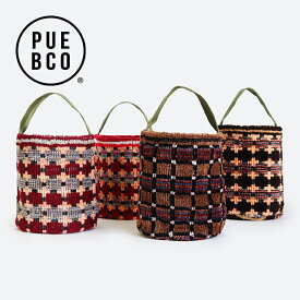 【マラソンP最大47.5倍+10%オフ】PUEBCO[プエブコ]TRUCK SEAT FABRIC BUCKET BAG[トラックシートファブリックバケットバッグ 筒型 ラウンド型 アソート かわいい おしゃれ]