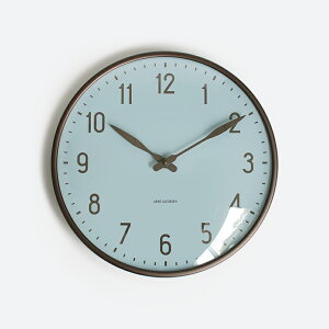 �y�}���\��P�ő�49�{+10%�I�t�zARNE JACOBSEN[�A���l�E���R�u�Z��]Wall Clock Station Royal Blue 290mm[�Ǌ|�����v �X�C�[�v �f���}�[�N �k�� �V���v�� �C���e���A ���蕨 �v���[���g �M�t�g]