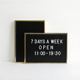 【マラソンポイント最大46倍】【取扱終了/在庫限り】【セール】DETAIL[ディテール]Letter Board Gold(S)[レターボード メッセージボード サインプレート 案内板 看板 アルミフレーム 縦型 横型 インテリア ディスプレイ 什器 おしゃれ 文字パーツ別売り]☆