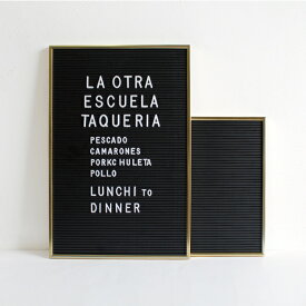 【取扱終了/在庫限り】【セール】DETAIL[ディテール]Letter Board Gold(M)[レターボード メッセージボード サインプレート 案内板 看板 アルミフレーム 縦型 横型 インテリア ディスプレイ 什器 おしゃれ 文字パーツ別売り]☆