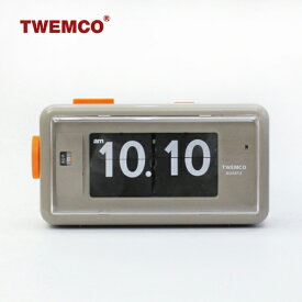 【ポイント最大46倍】【動画あり】TWEMCO[トゥエンコ]アラームテーブルクロック AL-30 グレー[目覚まし時計 置き時計 パタパタ式 LEDライト コンパクト レトロ インテリア]☆