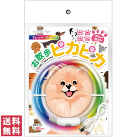 【送料無料(ゆうパケット)】日翔 お散歩ピカピカ 7色＋レインボーカラー 犬 散歩 お散歩 夜 安全 光る 首輪 小型犬 中型件 大型犬 防水 充電式 USB