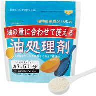 油の量に合わせて使える油処理剤 240g 油7.5L分 計量スプーン付 油処理剤 軽量 多い 大量