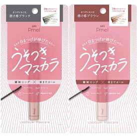 【送料無料(ゆうパケット)】ピメル うそつきマスカラ ブラック / ブラウンマスカラ カール セパレート ありちゃん