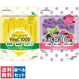 【送料無料(ゆうパケット)】井藤漢方製薬 ひとくちケア 粉末タイプ サプリメント 15日分 ビタミンC 100mg / 3種の鉄 11mgサプリ 粉末 水なし そのまま おいしい レモン プラム ベリー リポソーム ビタミンC ヘム鉄 鉄 鉄分