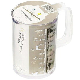 DH2728 貝印 Nyammy ねこの計量カップ 500ml ねこ ネコ 猫 計量カップ