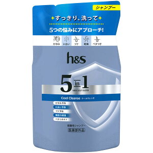 P&G h&s エイチアンドエス 5in1 クールクレンズ シャンプー 詰め替え つめかえ用 290g