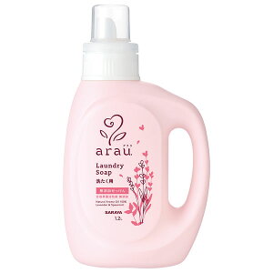 サラヤ arau アラウ 洗たく用せっけん 天然ハーブの香り 本体 1.2L 1200ml 洗濯石けん 洗濯用石けん 洗濯用せっけん 洗濯 せっけん 石けん SARAYA