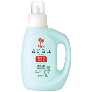 サラヤ arau アラウ 洗たく用せっけん ゼラニウムの香り 本体 1.2L 1200ml 洗濯石けん 洗濯用石けん 洗濯用せっけん 洗濯 せっけん 石けん SARAYA