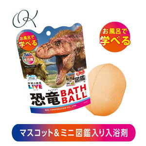 【選べる個数】学研の図鑑ライブ 恐竜バスボール 太陽のようなオレンジの香り 1個入 入浴剤 お風呂 図鑑 発泡タイプ プレゼント おとな こども バスタイム 細部 マスコット 学習 図鑑 恐竜