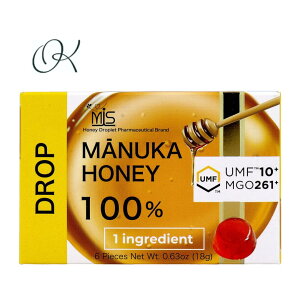 【選べる個数】MIS マヌカハニードロップ UMF10+ 6粒入 はちみつ 飴 あめ まとめ買い