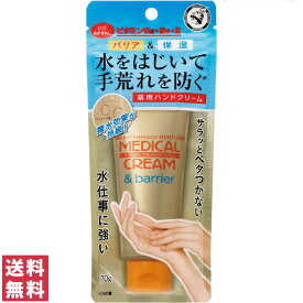 【送料無料(定形外郵便)】メンターム メディカルクリーム&バリア 70g【近江兄弟社 ハンドクリーム 保湿 バリア 水仕事 ベタつかない 乾燥 潤い】