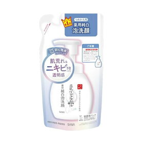 【宅配便】なめらか本舗 薬用泡洗顔 つめかえ用 180ml【常盤薬品 サナ SANA なめらか本舗 肌荒れ予防 ニキビ予防】