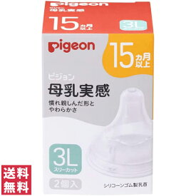 【送料無料(定形外郵便)】ピジョン 母乳実感 乳首 15ヵ月 3Lサイズ 2個