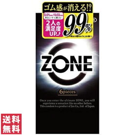 【送料無料(追跡可能メール便)】ジェクス コンドーム ZONE ゾーン 6個入【避妊具 気持ちい ジェル】ポスト投函