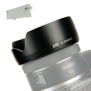 JJC ES-65B �����Y�t�[�h �Ԍ` Canon RF 50mm F1.8 STM �����Y �p ES-65B �݊� �L���m�� EOS R5 R6 R RP �J���� �ɑΉ�