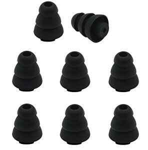 A-Focus 3�t�����W �C���[�s�[�X 3�t�����W�C���[�p�b�h SHURE KLIPSCH Etymotic WESTONE ���C���z���ɑΉ� �g���v���t�����W �C���[�s�[�X 4�y�A���� �y�u���b�N�z�yS�T�C�Y�z