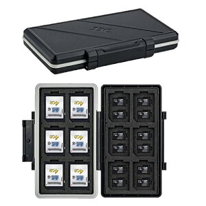 JJC 36 Xbg e [J[hP[X 12 SD SDHC SDXC J[h + 24 MicroSD TF MSD J[h [P[X ϏՌ ho h