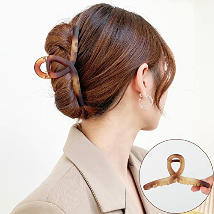 楽天市場】Sitengle バンスクリップ ヘアクリップ 大きめ 2点セット 