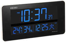 セイコー クロック 掛け時計 置き時計 兼用 電波 デジタル 交流式 カラー液晶 シリーズC3 白 DL208W SEIKO