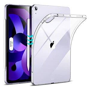 ESR iPad Air 5 �P�[�X 2022 (��5����) �N���A�P�[�X iPad Air 4 �P�[�X 2020 �����w�ʃJ�o�[ Pencil 2 �Ή� ���������x �y�� �X���� �_�� �N���A