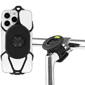 【Bone】Bike Tie Connect Kit 2 自転車 スマホホルダー 360度回転 二代目 GARMIN互換 シリコン ゴム ハンドル ステム ガーミンサイクルコンピューター ガーミンマウント サイコンマウント レックマウント スマートフォンホルダー, 自転車携帯ホルダー, 自転車すまほホルダー