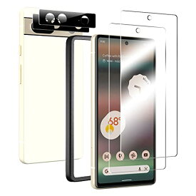 Google Pixel 7 フィルム 2枚 + カメラフィルム2枚【指紋認証対応】【ガイド枠付き】Pixel 7 ガラスフィルム 【旭硝子素材製】Google Pixel 7 保護フィルム 強化ガラス 気泡防止 ピクセル7 対応 Besecou