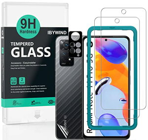 IBYWIND KXtB Xiaomi Redmi Note 11 Pro 5G/4G Global 6.67" p KX ی tB 2ZbgJYve N^[t(ޗ) wʕیtBt ȒPLbgt