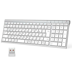 iClever L[{[hCXL[{[h JIS {z ^ eL[t  2.4G L[{[h USB[d tTCYA~ p\RPCp WindowsΉ MacΉ { Vo