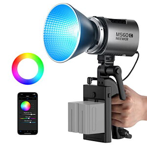 NEEWER MS60C RGBWW LEDrfICg RGB COBCg AƖBeCg X^WICg Cg 莝X|bgCg 65W/2700K-6500K/2.4G/APP 1m8300lux/CRI97+/TLCI 98+/17Ɩ+RGBCW Bowens}E