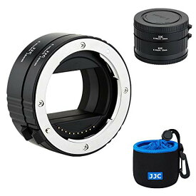 JJC 接写リング マクロ撮影 デジタル接写リングセット エクステンションチューブ Sony E マウント用 A6700 ZV-E1 FX30 A7RV A7RIV A7RIII A7RII A7IV A7III A7II A7SIII A7SII A6100 A6400 A6000 A6600 対応 10mm+16mmセット ボディキャップとリアレンズキャップ 付属