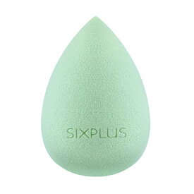 SIXPLUS 多機能メイク用スポンジパフ 化粧スポンジ ドロップ型 メイクアップスポンジ 斜めカット 乾湿兼用 柔らかいメイク道具 ふわふわ化粧パフ メイクパフ 温度で変色する グリーン