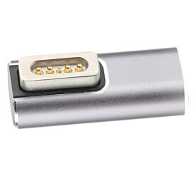 USB C to Magsaf Converter、PDアダプター90°L型直角プラグアンドプレイ、携帯電話用ラップトップ用(magsafe 1)