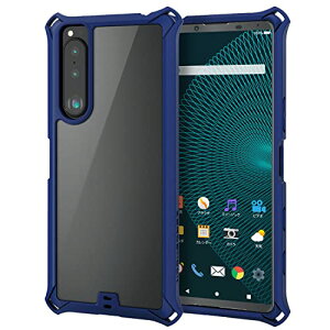 �G���R�� Xperia 5 III �n�C�u���b�h�P�[�X ZEROSHOCK �t���[���J���[ �l�C�r�[ PM-X214ZEROFCNV