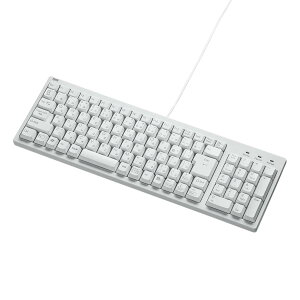 �T�����T�v���C �L���R���p�N�g�L�[�{�[�h �e���L�[�t�� USB�ڑ� ���{��103�L�[ �����u���� USB-PS/2�ϊ��A�_�v�^�t�� �z���C�g SKB-KG2WN2