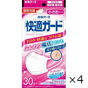 ���K�K�[�h�}�X�N �����߃T�C�Y 30���� 4�Z�b�g �����A�[�X �S���ꗥ��������