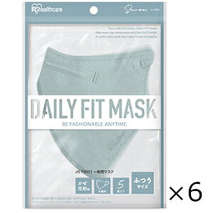 DAILY FIT MASK ���� �ӂ��T�C�Y �V���{�� 5���� 6�Z�b�g �A�C���X�I�[���} �S���ꗥ��������
